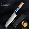 Premium Stainless Steel Chef's Knife Set - product with accessories