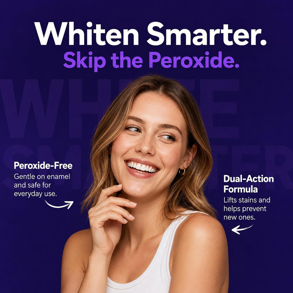 Dent Teeth Whitening Strips, Purple Teeth Whitening Strips, 14 Count Kit