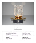 Wireless Charging Desk Lamp - size and features view