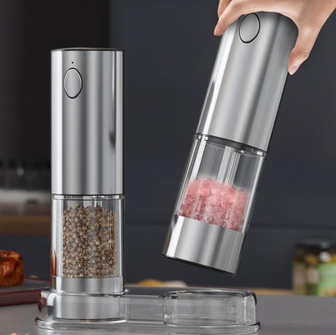 Rechargeable Electric Salt & Pepper Grinder Set - main product photo